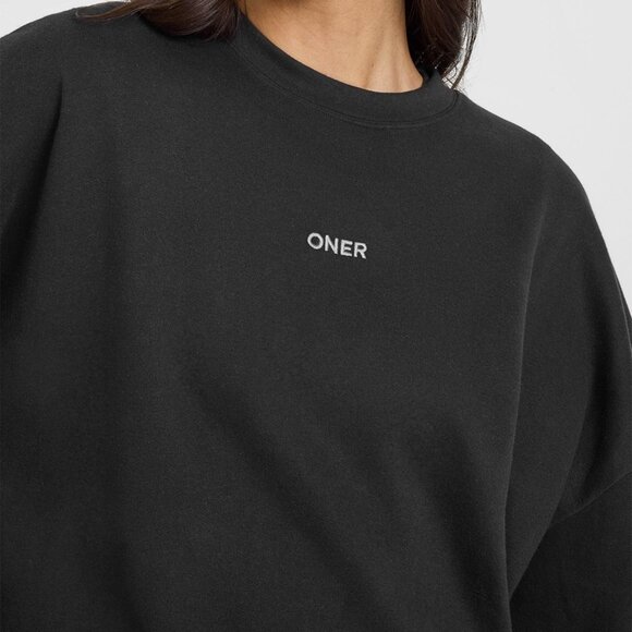 Oner Mid Weight Sweatshirt Color: Soft Black Size Small - Picture 3 of 4